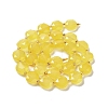 Natural Yellow Agate Beads Strands G-NH0004-043-3