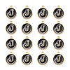 Golden Plated Alloy Charms X-ENAM-S118-02J-2