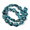 Synthetic Turquoise Dyed Beads Strands G-P507-05A-3-4