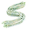 Anti-Tarnish Electroplate Glass Beads Strands EGLA-ZX010-8mm-12-3