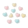 45Pcs 3 Colors Rubberized Style Opaque Acrylic Beads OACR-CJ0002-56-8