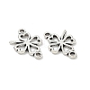 Tibetan Style Alloy Hollow Clover Connector Charms TIBE-S324-08AS-2