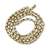 2 Strands Electroplate Opaque Color Glass Beads Strands EGLA-YW0005-26G-1