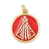 Brass Enamel Pendants KK-L251-02G-G02-1