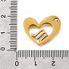 201 Stainless Steel Pendants STAS-A116-01G-08-3