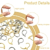 40Pcs 2 Colors 304 Stainless Steel Leverback Earring Findings STAS-FS0001-69-3