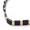 Rectangle Glass Seed Beads Stretch Bracelets BJEW-JB05297-01-2