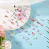 80Pcs 8 Style Transparent Acrylic Pendants PALLOY-TAC0201-5