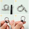 304 Stainless Steel Anchor Shackle Clasps STAS-Z017-17P-4