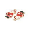 Christmas Alloy Enamel Pendants ENAM-D047-10LG-05-3