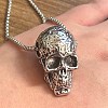 Cool Punk Rock Retro Alloy Skull Pendant Necklaces for Stylish Men DH4302-1