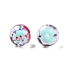 Transparent Acrylic Enamel Beads TACR-G040-01P-1