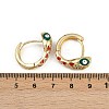 Brass Micro Pave Cubic Zirconia Hoop Earrings EJEW-B146-02G-05-5