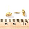 Double Horse Eye Brass Micro Pave Clear Cubic Zirconin Stud Earrings EJEW-D318-06G-6