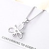 925 Sterling Silver Bowknot Hollow Pendants STER-BB57678-5
