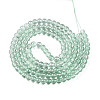 Baking Paint Transparent Glass Beads Strands DGLA-N006-6mm-08-2
