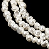 Electroplated Shell Pearl Beads Strands BSHE-B008-06A-3