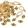 Tibetan Style Hook and Eye Clasps X-GLF1278Y-3