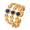 Natural Lapis Lazuli Finger Rings RJEW-Q822-44G-01-1