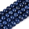 Opaque Baking Paint Glass Beads Strands GLAA-Q110-03A-13-1