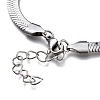 Tarnish Resistant Unisex 304 Stainless Steel Herringbone Chain Bracelets LS-BJEW-O177-01B-P-2