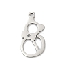 201 Stainless Steel Pendants STAS-F316-22P-04-1