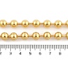 Rack Plating Brass Ball Chain Necklaces for Women NJEW-G102-01D-G-4
