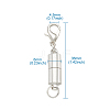 Brass Magnetic Clasps Converter KK-TAC0001-01S-3
