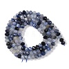 Natural Blue Aventurine Beads Strands G-G139-B06-01-3