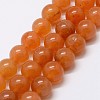Natural Red Aventurine Bead Strands X-G-P257-03-6mm-1
