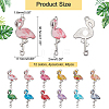 48Pcs 12 Colors Alloy Enamel Connector Charms ENAM-PH0002-23-2