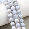 Natural Blue Lace Agate Beads Strands G-G344-A06-6mm-1