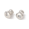 Rack Plating Brass Ear Nuts X-KK-G433-03P-1