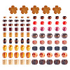 360Pcs 18 Styles Wood Beads WOOD-TA0002-75-3