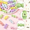 40Pcs UV Plating Opaque Acrylic Beads OACR-FS0002-27-2
