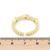 Brass Micro Pave Cubic Zirconia Open Cuff Rings for Women RJEW-R011-01G-01-5