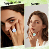 30Pcs 5 Colors Brass Finger Rings RJEW-SC0001-40-5