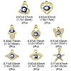 16Pcs 8 Styles UV Plating Alloy Enamel Pendants FIND-FS0002-74-4