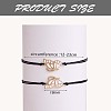 2Pcs Brass Enamel Butterfly Link Bracelets Set JB729B-3