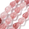 Cherry Quartz Glass Beads Strands G-P520-B18-01-1