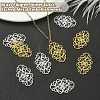 10Pcs 2 Colors Brass Filigree Joiners KK-YW0002-20-4
