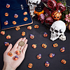 55Pcs 3 Styles Pumpkin Resin Cabochons RESI-OC0001-71-3