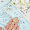 24Pcs 6 Styles Brass Micro Pave Clear Cubic Zirconia Earring Hooks EJEW-BBC0002-16-3