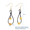 Resin Beads Dangle Earrings EJEW-JE03950-05-3