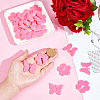 HOBBIESAY 2 Bags Flower & Butterfly Acrylic Wine Glass Charms OACR-HY0001-23B-3
