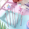 4Pcs DIY Alloy Beadable Crochet Hooks AJEW-TA0003-50D-7