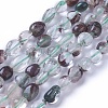 Natural Green Lodolite Quartz/Garden Quartz Beads Strands G-P433-08-3