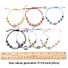 Resin Evil Eye Braided Bead Bracelets for Women BJEW-FS00018-06-3