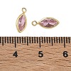 Brass Pave Cubic Zirconia Charms CU-CBABEB3-06G-02-3