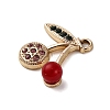 Cherry Alloy Pendants PALLOY-S051-01G-G-2